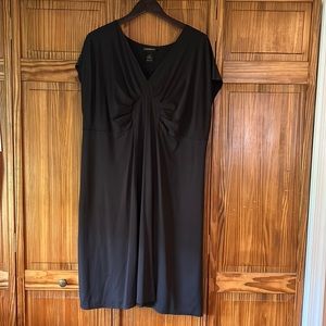Lane Bryant black polyester midi dress size 18/20